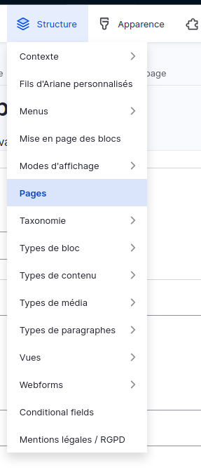 gestion de page manager