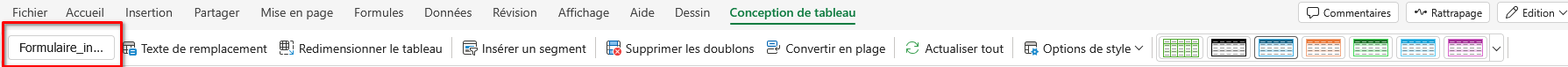 Nom du tableau